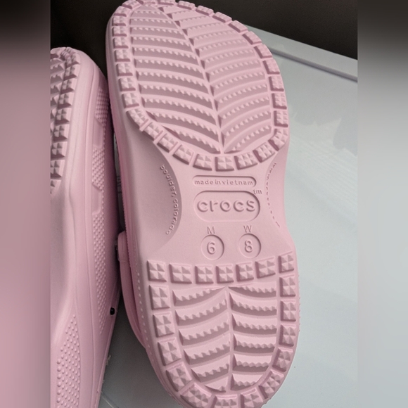 CROCS Baya Lined Pink Ballerina - Picture 3 of 3